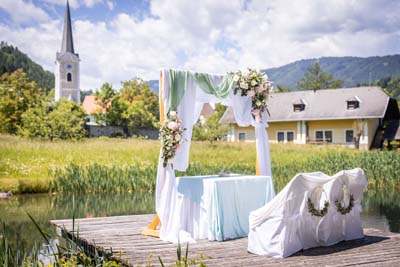 Marstadl Schlossteich Hochzeitslocation Himmelberg